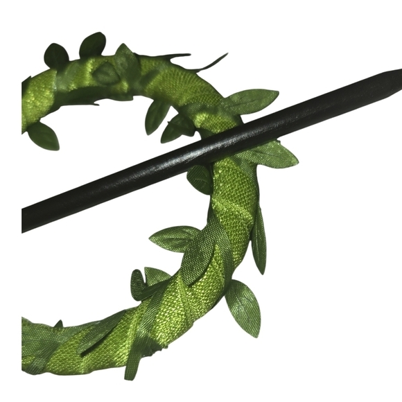 Ivy Green Hair Accessory Dread Loc Wood Ring Thick Hair Tie Forest Nature - Picture 3 of 4